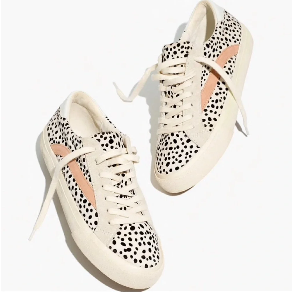 Madewell Sidewalk Lowtop Sneaker Painted Calf Hair - Picture 2 of 11